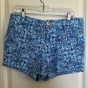 Lilly Pulitzer Blue Floral Women's Shorts